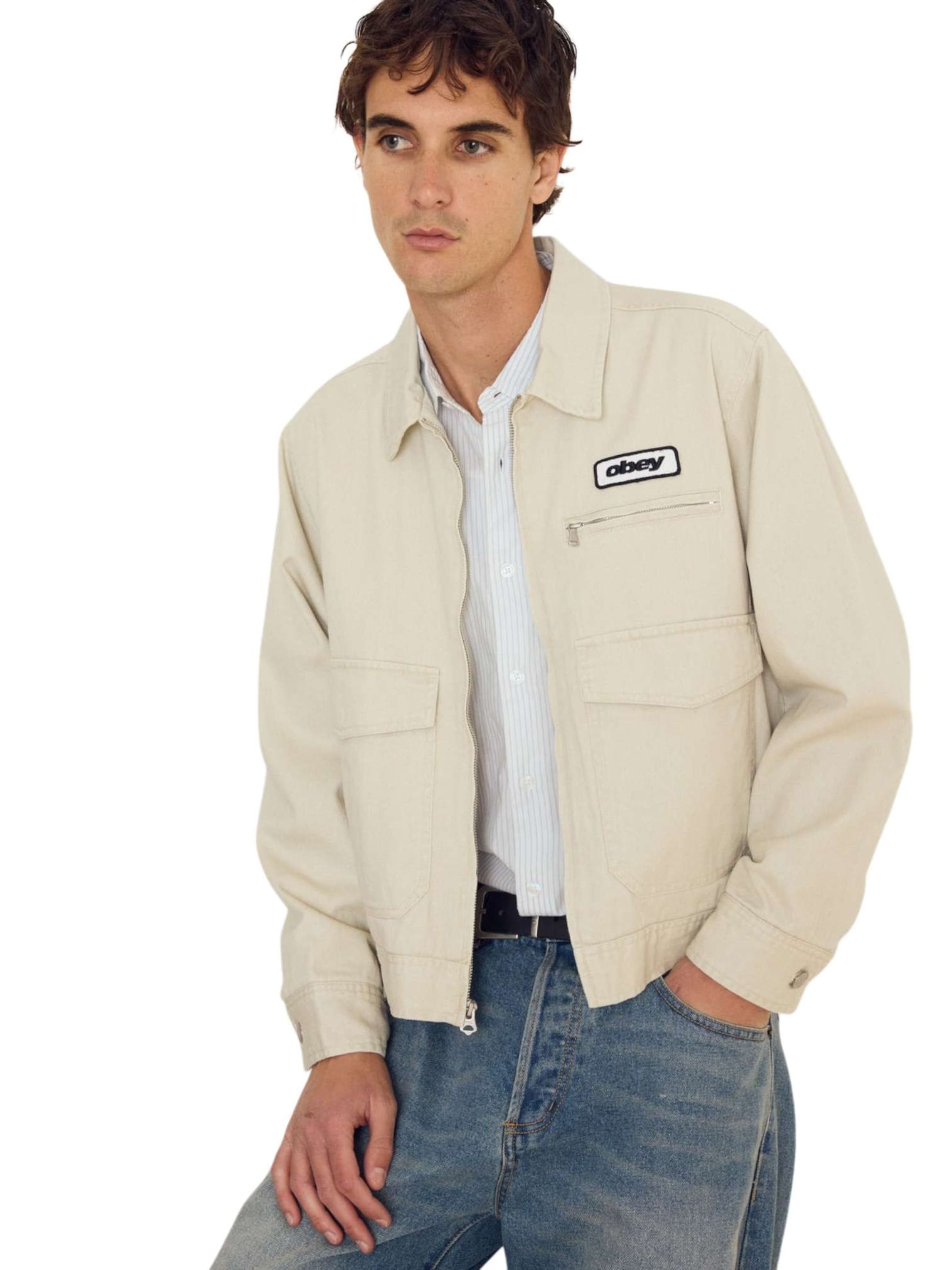 Obey Regular fit Suit Jacket in Beige