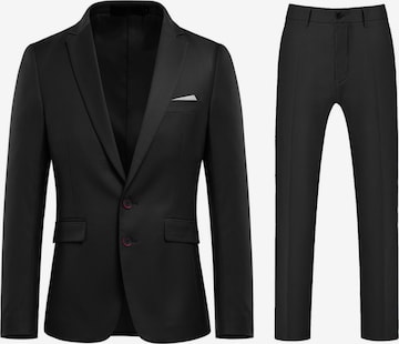 YOUTHUP Slim fit Suit 'Duett' in Black: front