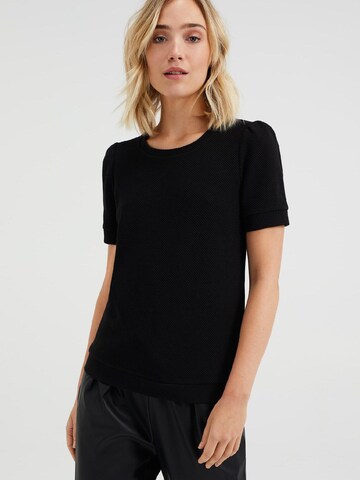 WE Fashion Sweatshirt in Black: front