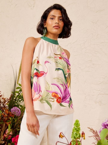 love & roses Top - Béžová