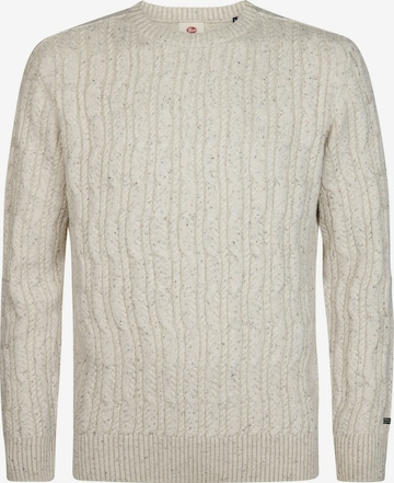 Petrol Industries Sweater in White: front
