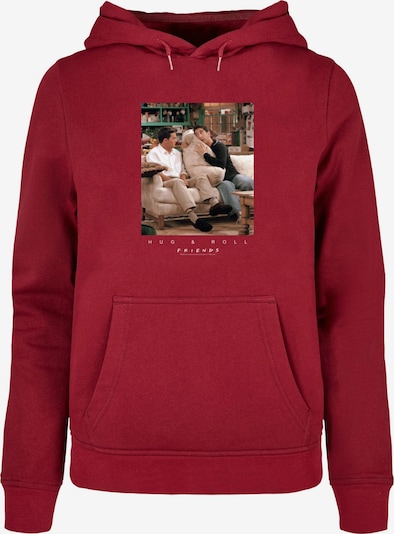 ABSOLUTE CULT Sweatshirt 'Friends - Hug And Roll' in beige / schilf / burgunder / schwarz, Produktansicht