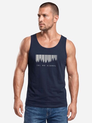 Neverless Shirt 'No Signal'‌ in Blau: Vorderseite