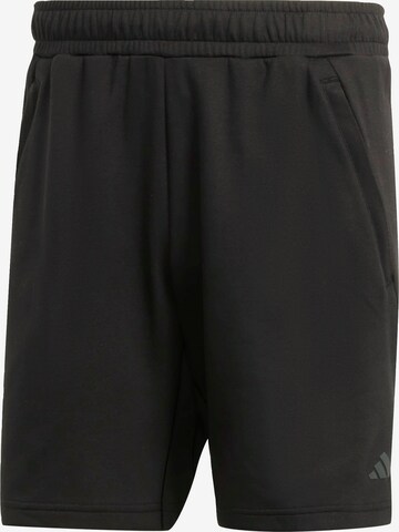 ADIDAS PERFORMANCE Sports trousers in Black: front