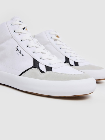 Pepe Jeans High-Top Sneakers 'Travis City' in White