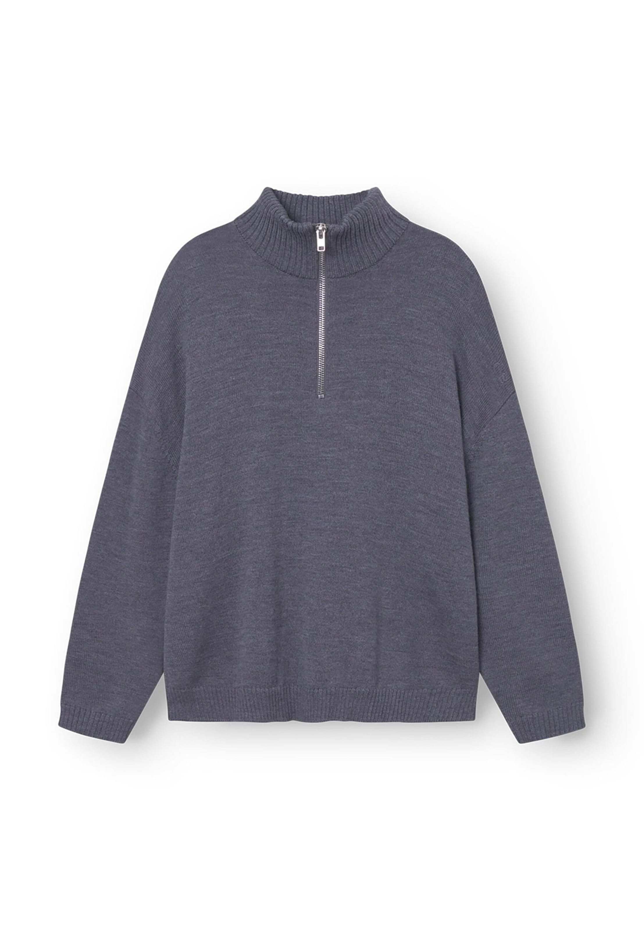 rethinkit studios Pullover 'Oslo' in Grau: Vorderseite