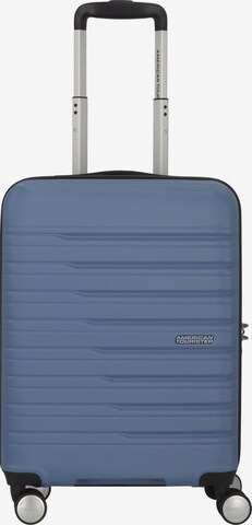 American Tourister Trolley 'Flashline' in Blauw: voorkant