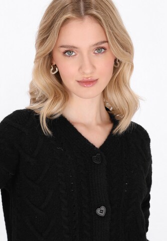 MYMO Knit cardigan in Black