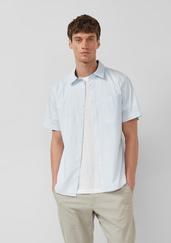 s.Oliver Slim Fit Hemd in Blau: Vorderseite