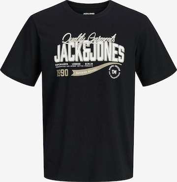 JACK & JONES - Camiseta en negro: frente