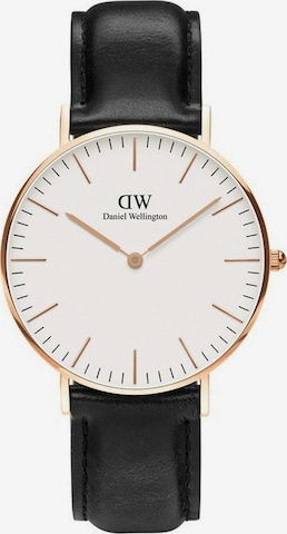 Daniel Wellington Analoog horloge in Zwart: voorkant