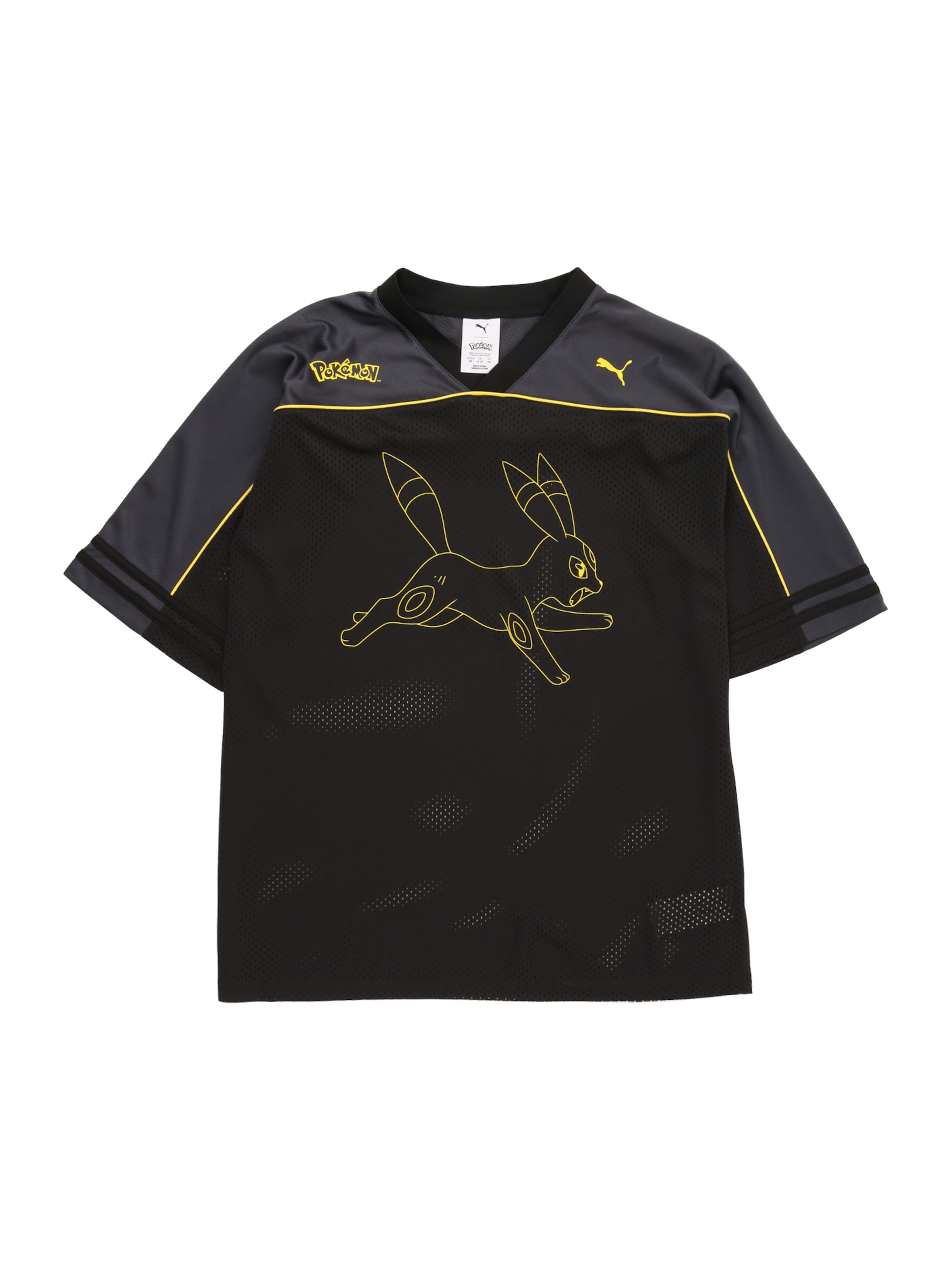 PUMA Тениска 'PUMA x POKEMON' в черно: отпред