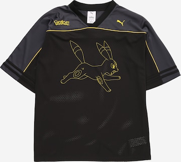 PUMA Тениска 'PUMA x POKEMON' в черно: отпред