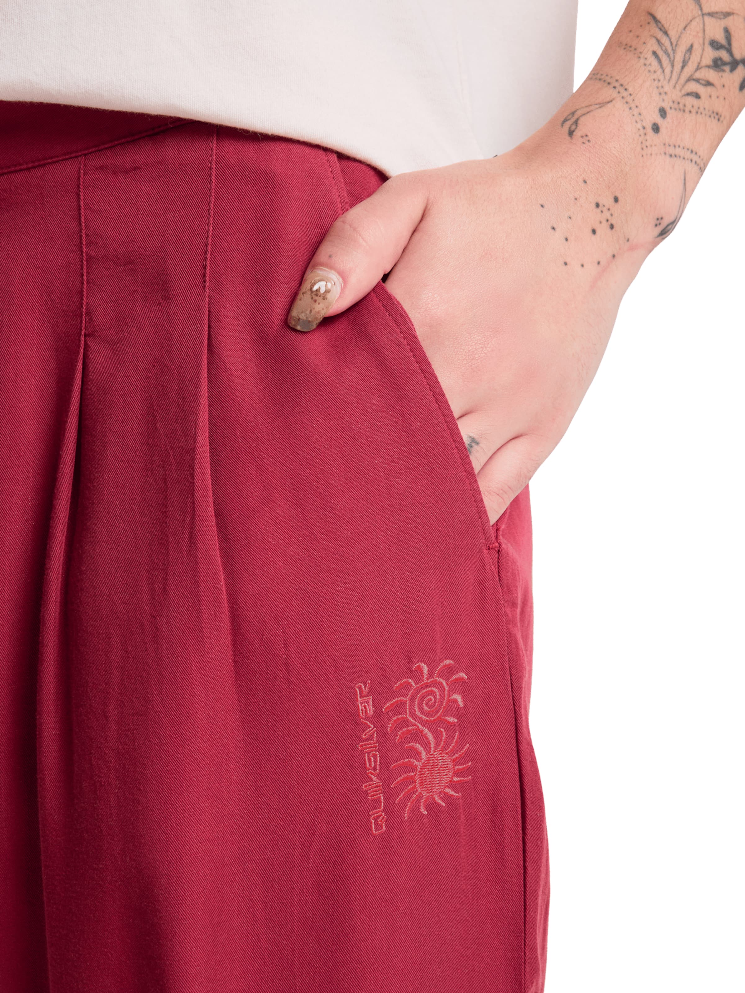 QUIKSILVER Loosefit Hose 'Vista' in Rot