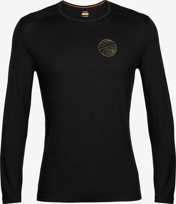 ICEBREAKER Performance shirt '200 Oasis Alps 3D' in Black: front