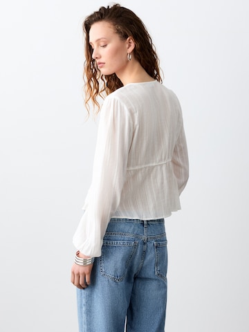 MANGO TEEN Blus 'Coast' i vit