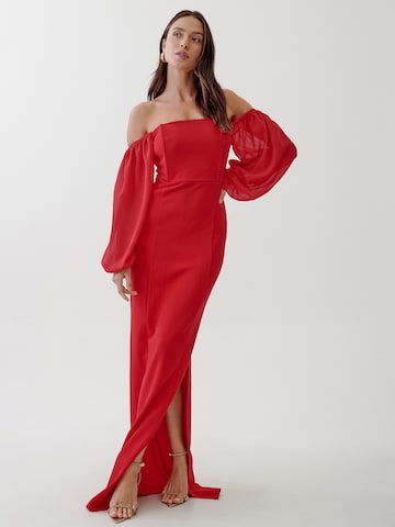 Tussah Evening dress 'CIERA' in Red: front