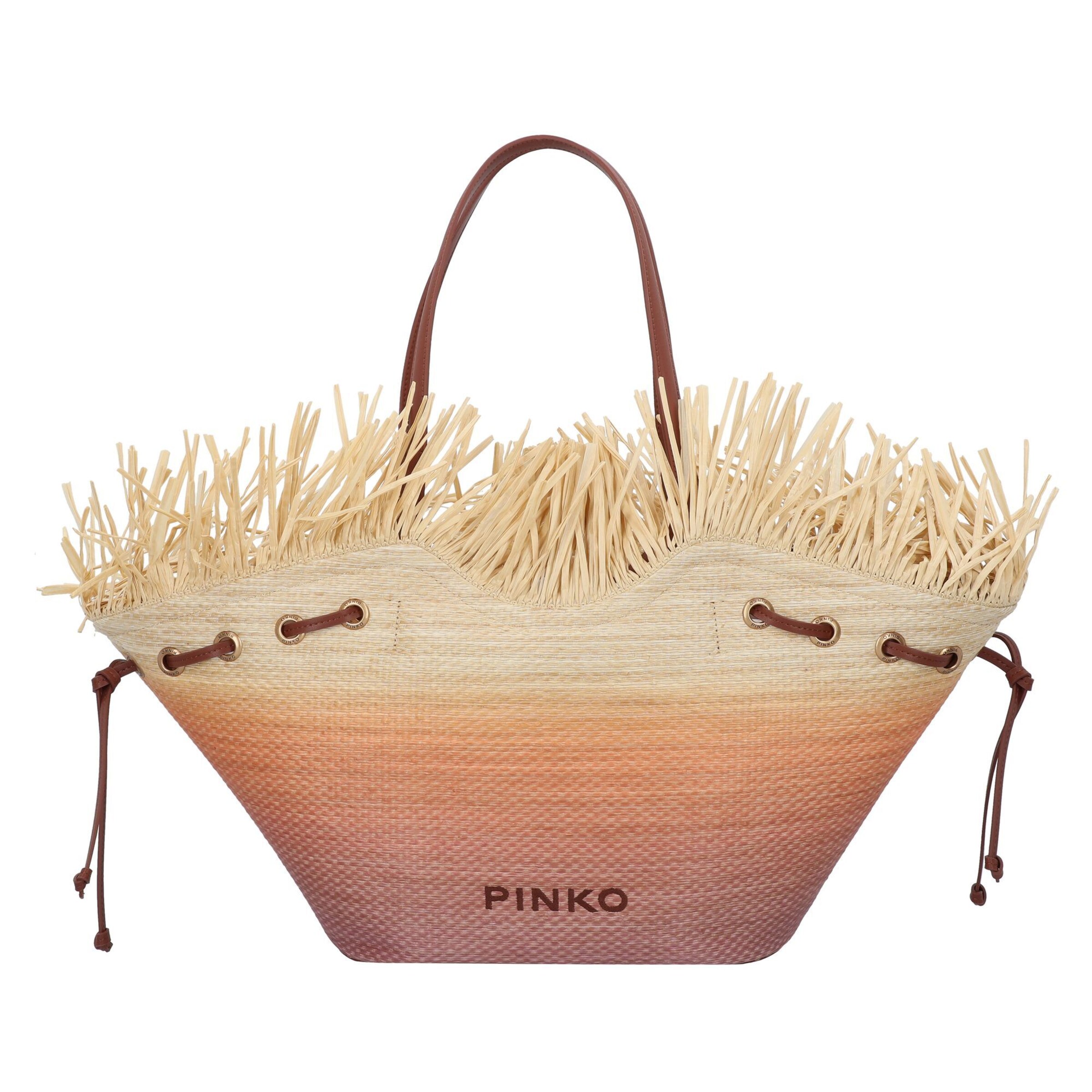 Cabas 'Pagoda ' PINKO en orange : devant