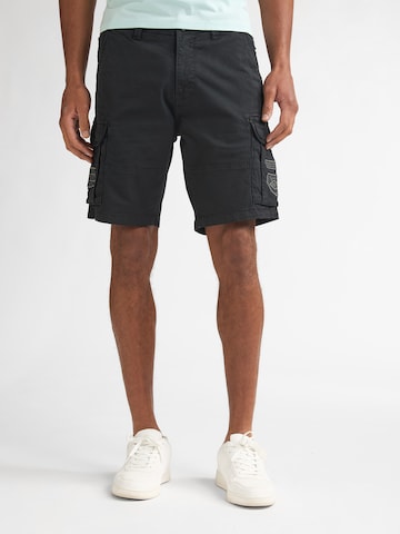 Petrol Industries regular Παντελόνι cargo σε μαύρο: μπροστά