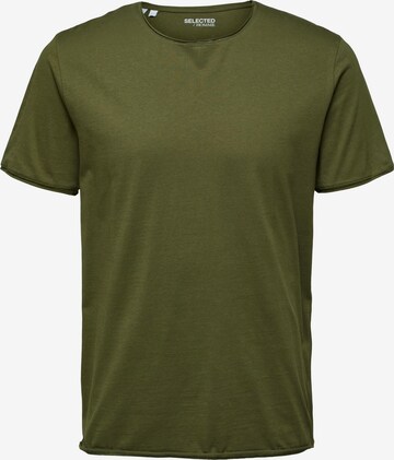 SELECTED HOMME T-shirt 'BRIDGE' i grön: framsida
