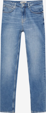 Pull&Bear Regular Jeans in Blauw: voorkant