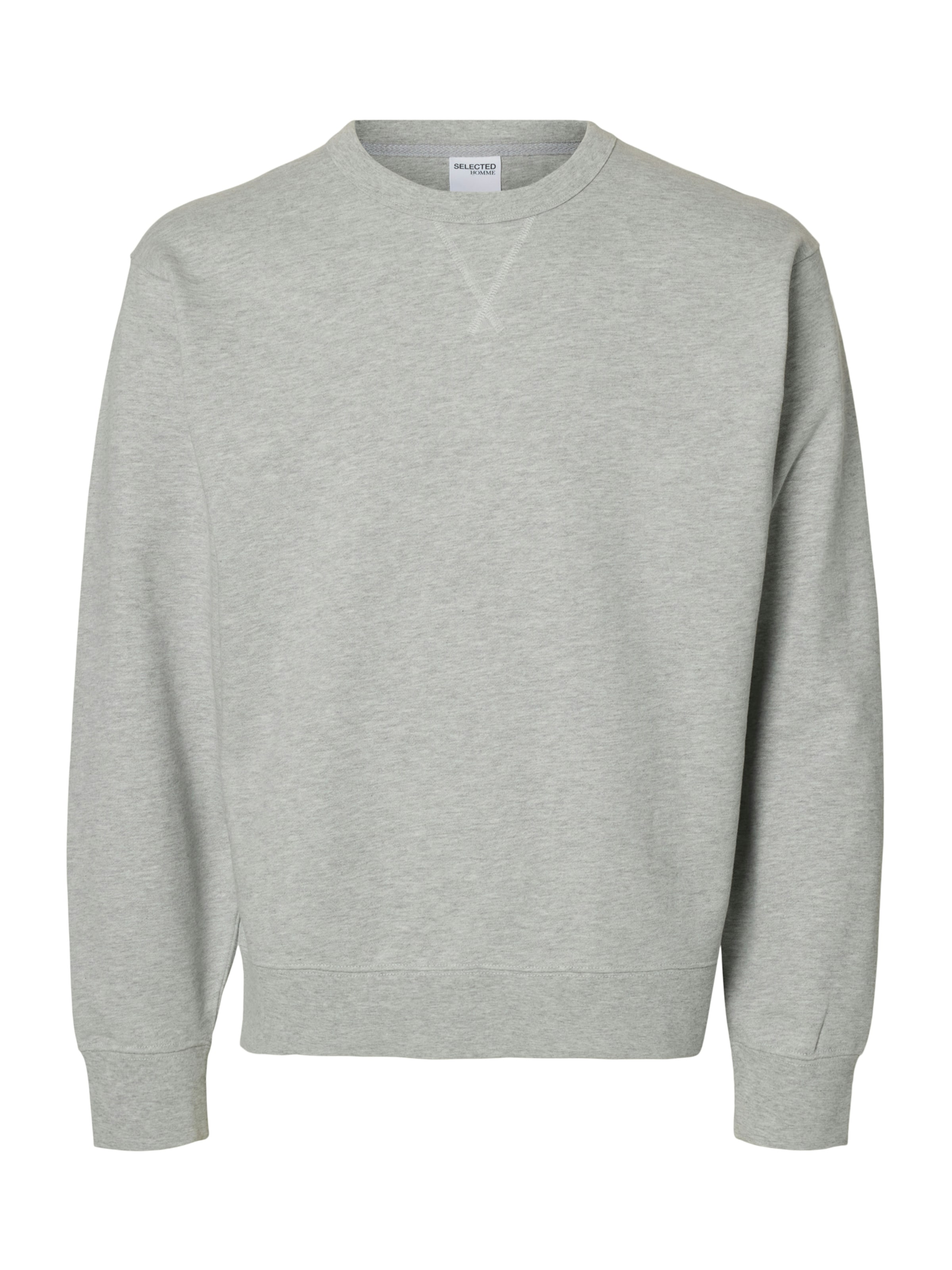 Bluză de molton 'SLHLUKE' de la SELECTED pe gri: față