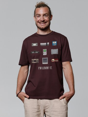 T-Shirt 'Videogames' Watapparel en rouge : devant