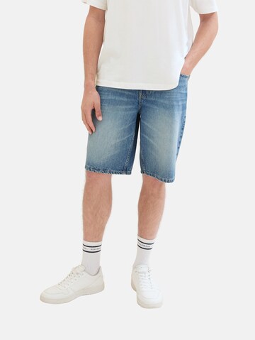 TOM TAILOR DENIM Loosefit Shorts in Blau: predná strana