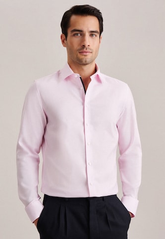 SEIDENSTICKER Slim fit Business Shirt in Pink: front