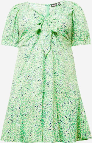 PIECES Curve - Vestido em verde: frente