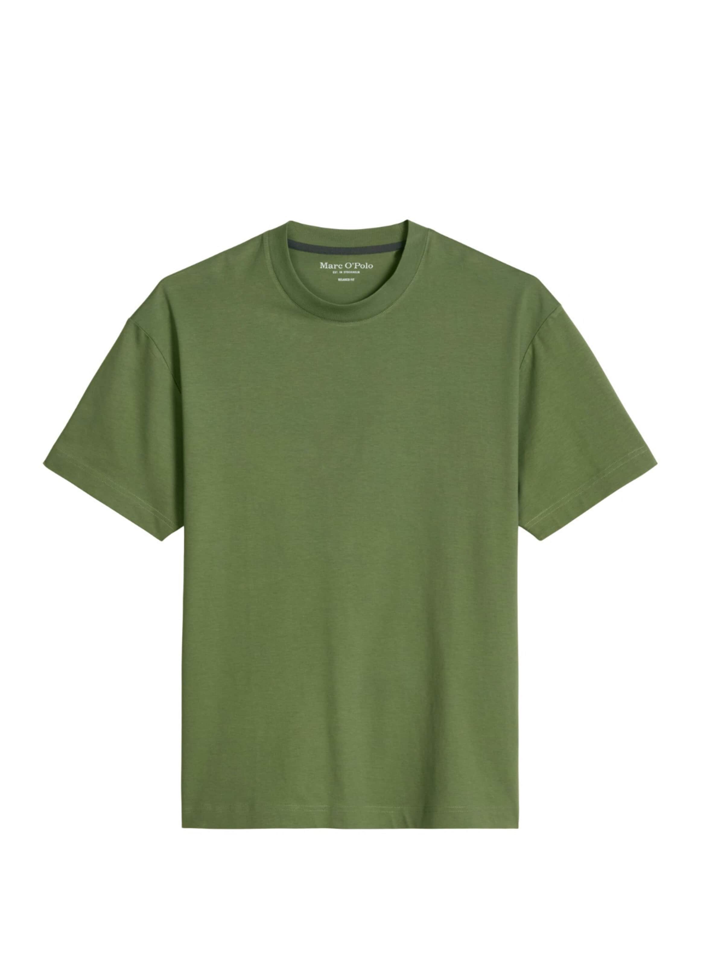 Marc O'Polo Shirt 'marc o'polo - Heren t-shirt' in Groen: voorkant
