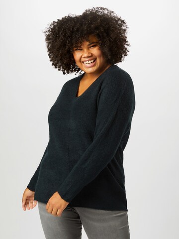 Vero Moda Curve Sweater 'VMLefile' in Black: front