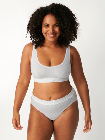 SLOGGI - Cueca ' Double Comfort ' em branco: frente