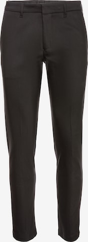 DRYKORN Slim fit Pleated Pants in Black: front