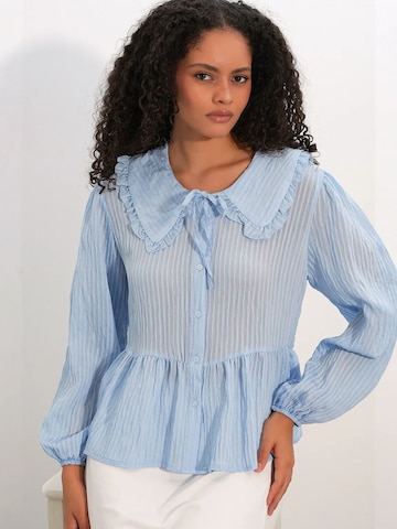 Camicia da donna di Bigdart in blu: frontale