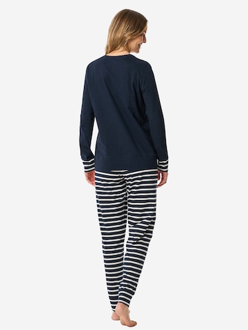 SCHIESSER Pajama 'Casual Essentials' in Blue