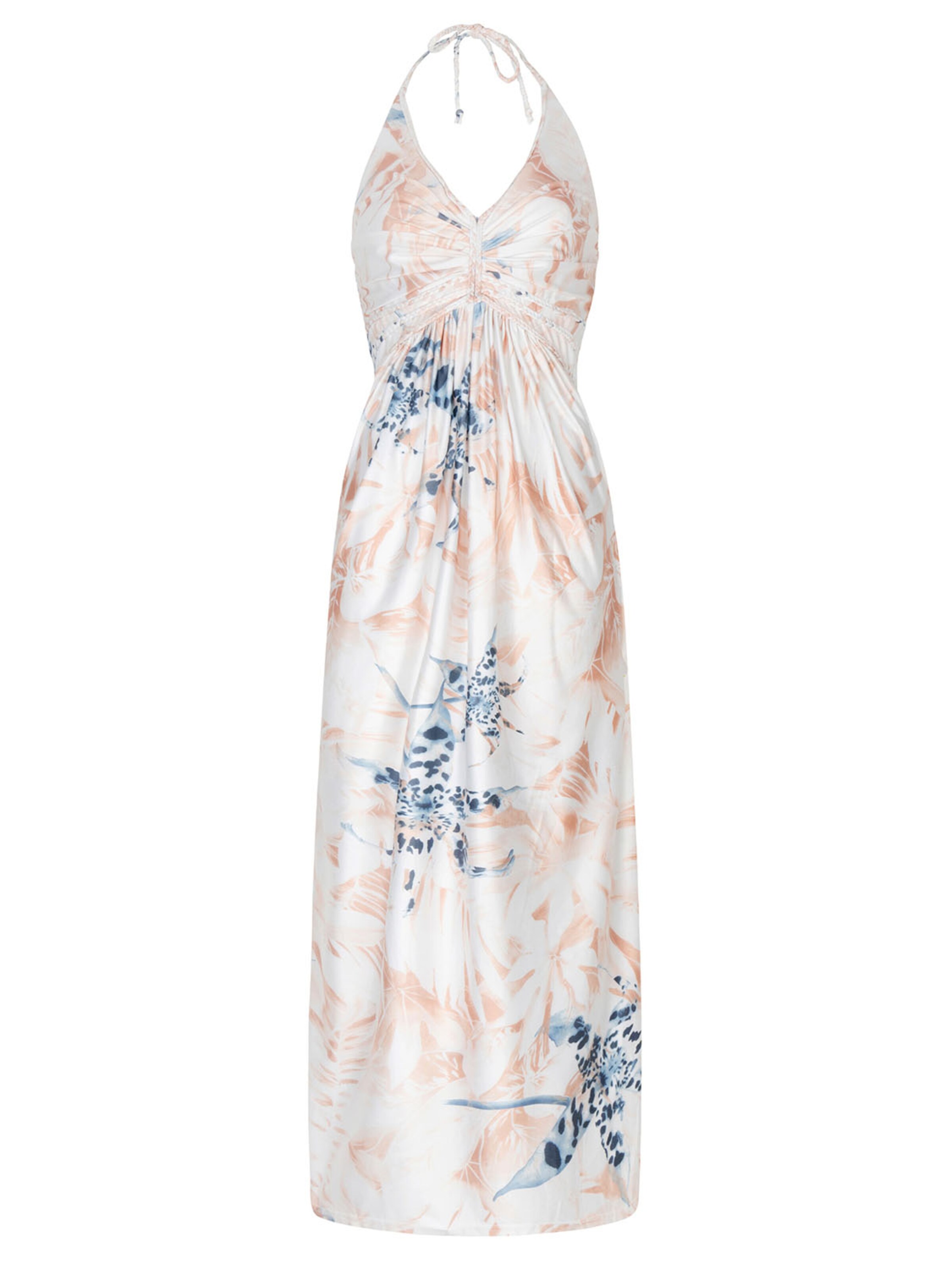 Chic by Lirette Jurk 'Halter dress Contadora' in Beige: voorkant