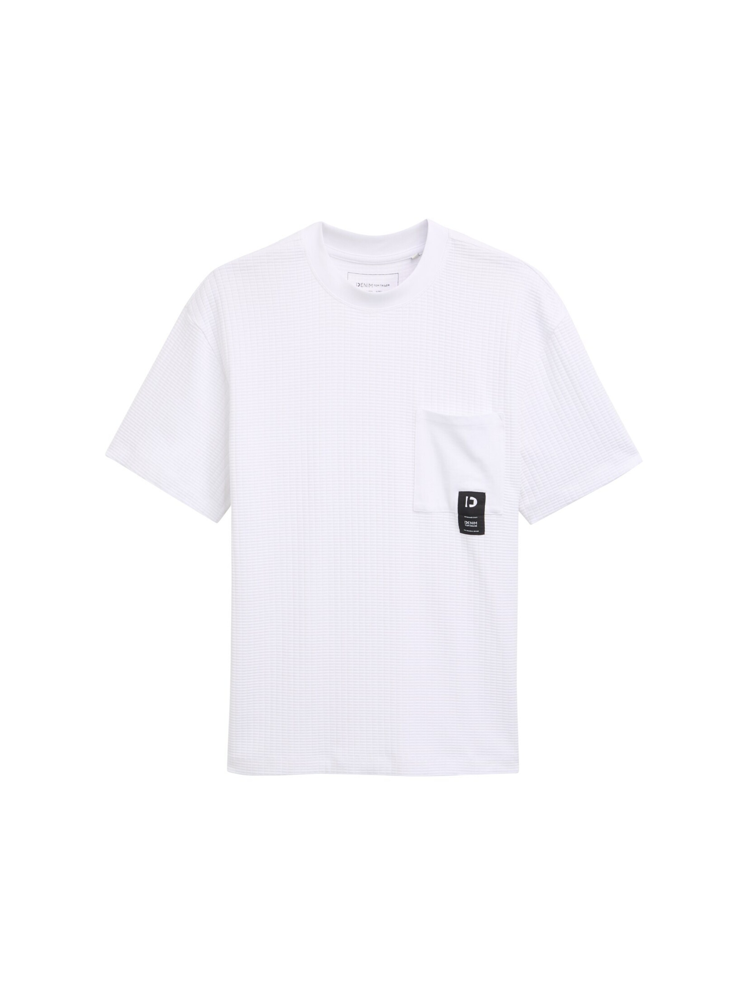 TOM TAILOR DENIM T-Shirt in Weiß: Vorderseite