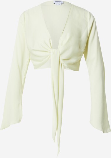 WEEKDAY Blusa 'Susie' en verde pastel, Vista del producto