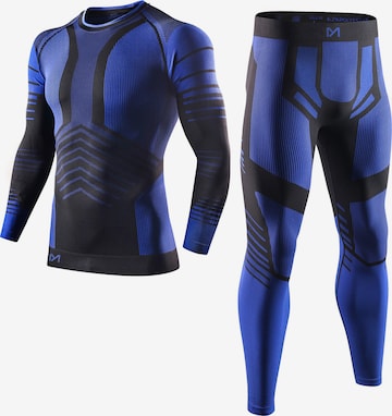 MEETWEE Base Layer 'Seamless Thermal Underwear' in Blau: Vorderseite