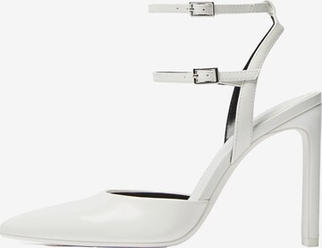 Bershka Slingback Pumps in White