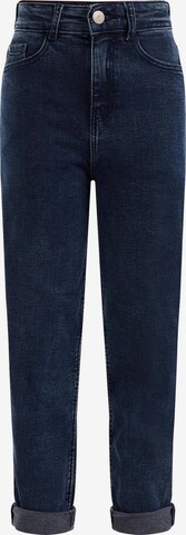 Tapered Jeans de la WE Fashion pe albastru: față