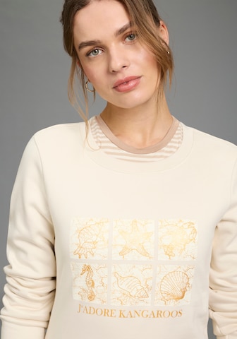 KangaROOS Sweatshirt in Beige