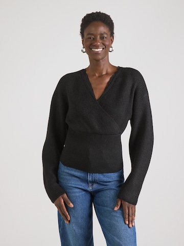 ABOUT YOU Pulóver 'Reign' - fekete: elől