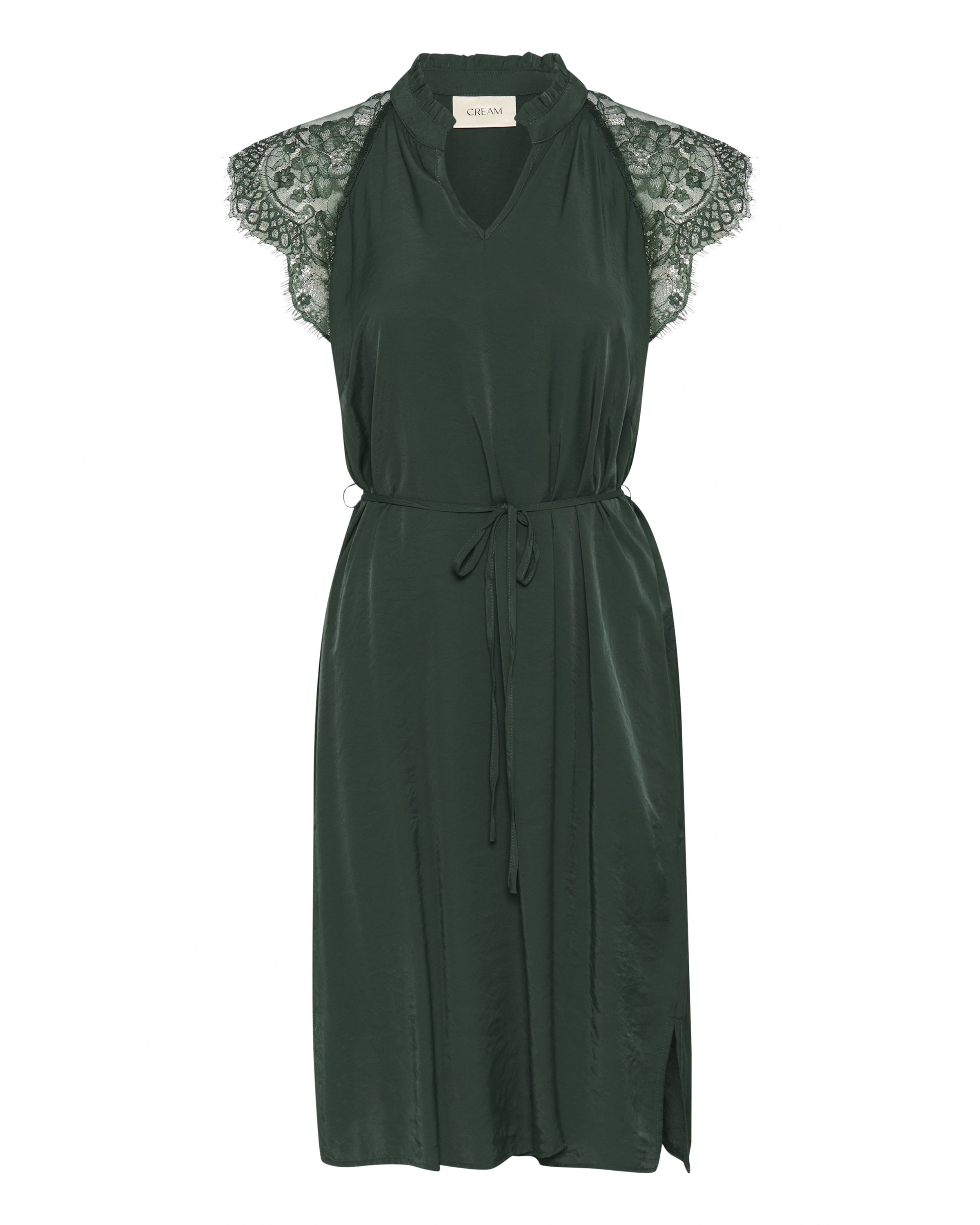 Cream Kjole 'Nola' i grøn: forside
