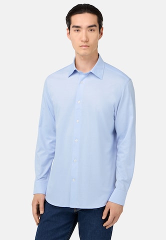 Boggi Milano Regular Fit Hemd in Blau: Vorderseite