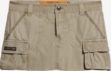 Jupe Superdry en beige : devant