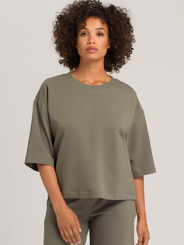 Hanro Sweatshirt in Groen: voorkant