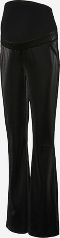 Vero Moda Maternity Flared Broek 'VMMKamma' in Zwart: voorkant