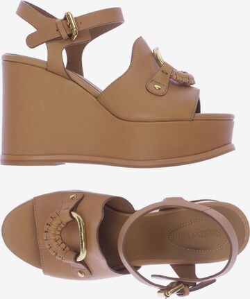 See by Chloé Sandals & High-Heeled Sandals in 38 in Brown: front